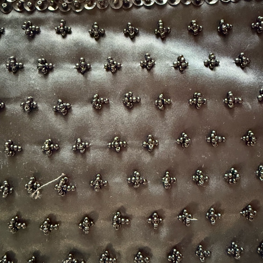 Bon Soir Beaded & Sequined Bag Black on Black - Picture 6 of 14